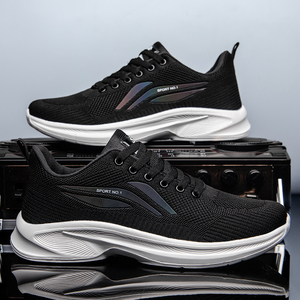 Scarpe Sportive da Uomo Taglia 48, Traspiranti, con Lacci, Motivo a Quadri, per Camminata, <span class=keywords><strong>Tennis</strong></span>, Corsa, Logo Personalizzato, Casual, Leggere - Product Image 3