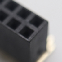 Espaciado de alta calidad, 2,54mm de altura, 8,5mm, PCB, cabezal hembra recto de doble fila, conector hembra de doble fila