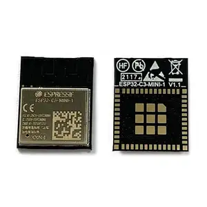 ESP32-C3-MINI-1 STOCK Authentic New 4 MB Flash PCB Antenna 15 GPIOs Wifi and BLE 5 Modul ESP32 C3 MINI on ESP32-C3 Chip