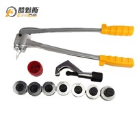 Nouveau kit d'outils d'expansion de Tube à levier CT-100A/M outil de sertissage manuel extenseur de Tube de tuyau en cuivre avec 7 coupe-tuyau à tête d'extension