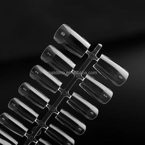 <span class=keywords><strong>Uñas</strong></span> Postizas NDK de Cobertura Total, Puntas Naturales Grabadas, Interior <span class=keywords><strong>Mate</strong></span> Rugoso, Parte de la Cutícula del Bebé, Forma Cuadrada Mediana, Fáciles de Colocar - Product Image 4