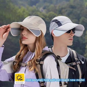 Cappello Estivo Protettivo da Sole per Donne, Ciclismo all'Aperto, Tesa Larga Espandibile, Asciugatura Rapida, Impermeabile, Traspirante, Berretto da Baseball - Product Image 2