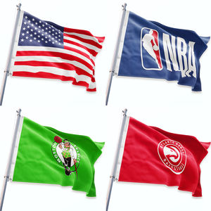 <span class=keywords><strong>Drapeau</strong></span> de l'équipe NBA des Pelicans de la Nouvelle-Orléans personnalisé 100% polyester 3x5 imprimé numérique durable Promotion extérieure écologique - Product Image 5