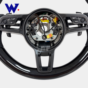 Für Porsche 911 Boxter Cayenne 958 Taycan 996 997 991 718 918 <span class=keywords><strong>GT2</strong></span> GT2RS GT3RS GT4 Multifunktionales Klavierlack-Schwarz Lenkrad - Product Image 6