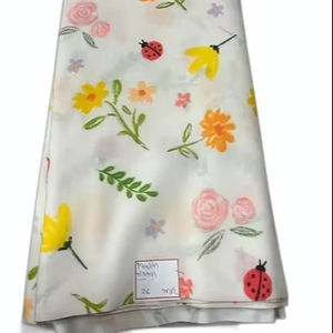 Tissu en mousseline de soie imprimé 80 GSM, style ethnique, pour la confection de vêtements et de robes – Grande Vente - Product Image 1