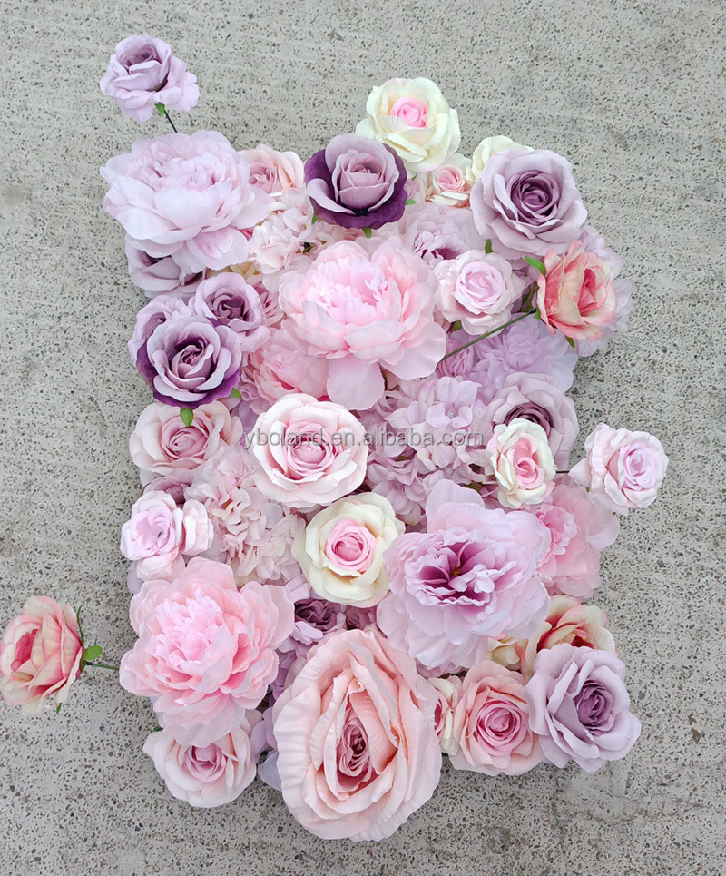 01 panel de pared de flores