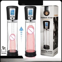 Dispositif d'agrandissement du pénis LCD pour hommes, pompe à vide pour l'érection, aide à l'érection, pompe pénienne, masturbateur électrique, jouet sexuel