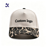 Casquettes de baseball en coton bicolores à 5 panneaux, personnalisables OEM/ODM, avec broderie 3D, fusion sans couture, unisexe, pour toutes les saisons