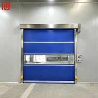 Porte à enroulement rapide automatique en PVC Hengjie, porte industrielle à enroulement rapide avec protection de sécurité pour entrepôt