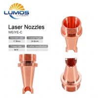 Nosel Pengelasan Laser Tembaga Padat Anti Erosi Tipe C M16 Wei-Ye yang Ditingkatkan untuk Sambungan Logam Otomatis Robotik Genggam