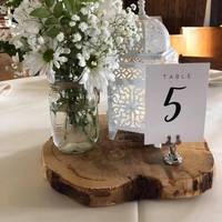 Porte-cartes de style triton argenté pour harpe, porte-numéro de table en métal pour mariages, banquets