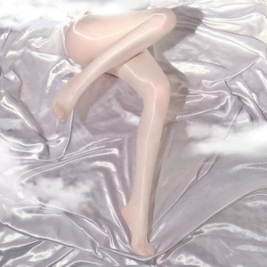 Calze Nere Trasparenti in Maglia Lucida Riflettente Ultra-sottili Primavera Estate Effetto <span class=keywords><strong>Gambe</strong></span> Belle Olio di Cavallo Color Carne - Product Image 6