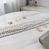 Taille classique 9-10mm couleur blanche naturel Keshi perle brin pour collier de perles bijoux de bricolage vente en gros