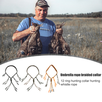 Cordon de chasse portable et durable en nylon imperméable, multi-outils, pour leurre d'oiseaux sauvages, sifflet de chasse, et attache pour le appel de canard des chasseurs