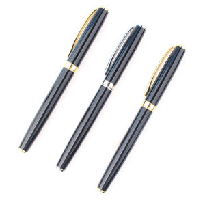 Nuevo Bolígrafo Clásico Promocional de Tinta de Gel para Regalo Empresarial, Logotipo Personalizado, Metal Azul, Impresión UV - Product Image 1