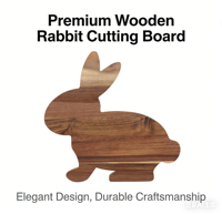 Planches à charcuterie en forme de lapin pour Pâques, plateaux de service en bois amusants en forme de lapin, planches à découper en bois