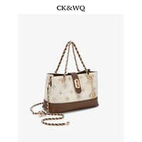 Sacs de créateur de luxe discrets 2026 – Sacs à main floraux bicolores gaufrés, sacs bandoulière à chaîne color block pour femmes – Vente en gros