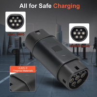 Adaptador de Cargador para Vehículos Eléctricos de 22KW GBT a IEC 62196-2, Enchufe de Carga para Automóvil AC380V 32A Trifásico