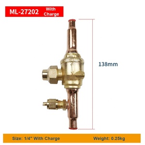 Koelkamer Airconditioning Laadpoort Koelonderdelen Messing Stopkogelklep Voor Condensatie-Eenheid