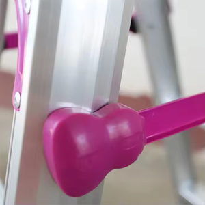 Escalera de aluminio plegable y portátil de varios tamaños, <span class=keywords><strong>reposapiés</strong></span> integrado ultraligero y ensanchado, escalera para el hogar con cubiertas antideslizantes - Product Image 6