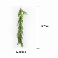122cm En Gros Artificielle PVC Vigne De Noël Araucaria Guirlande Fleurs, Couronnes Et Plantes Décoratives Fleurs Et Plantes Séchées