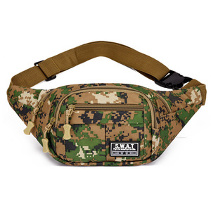 Men's Fanny Pack Oxford Cloth Multi-Functional Ultralight Waist Bag For Leisure Travel Khaki - Product Image 2