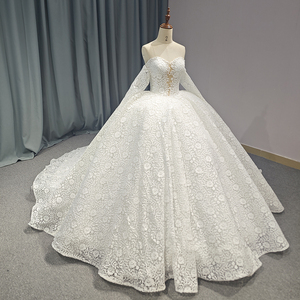 Jancember 1253 Vintage Dentelle Broderie Blanc Quinceanera Robes De Soirée Avec Manches - Product Image 3