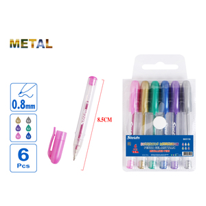 Juego de pinceles de pintura de artista de 6 piezas para pintura al óleo de acuarela acrílica-bolígrafos de gel - Product Image 1