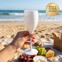Verres à vin en plastique incassable réutilisables avec logo personnalisé, couleur au choix, 175 ml, Tritan incassable sans BPA, pour pique-nique en plein air