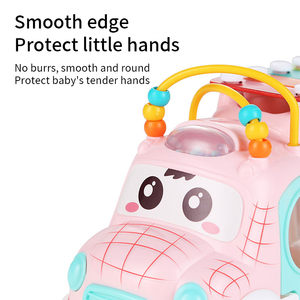 Juguetes musicales respetuosos <span class=keywords><strong>con</strong></span> el medio ambiente, clasificador de forma de autobús de música, Xylophone Melody para 1 año - Product Image 3