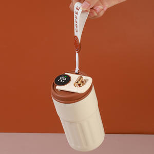 Mug isotherme en acier inoxydable de luxe Atlas, moderne, avec logo personnalisable, écologique, isolation thermique de 12 à 24 heures - Product Image 3