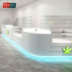 Khói Thương mại cửa hàng đồ nội thất hiển thị dẫn hiển thị Giá kính hiển thị trường Hợp khói cửa hàng kính Showcase thuốc lá kệ - Product Image 4