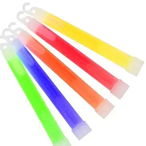 Wholesale 6 Inch Glow Stick Party Decoration Emergency Light Sticks With Hook Chemical Glow Stick