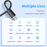 Cable de Transferencia de Datos USB 2.0 Bidireccional de Alta Calidad Jasoz, Blindado con PVC, Trenzado, Cobre Puro, Macho a Macho, para Escáner de Computadora