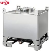 Cosmétiques Réservoir IBC en acier inoxydable spécial Grade sanitaire Récipient sous pression Azote liquide 1000 litres