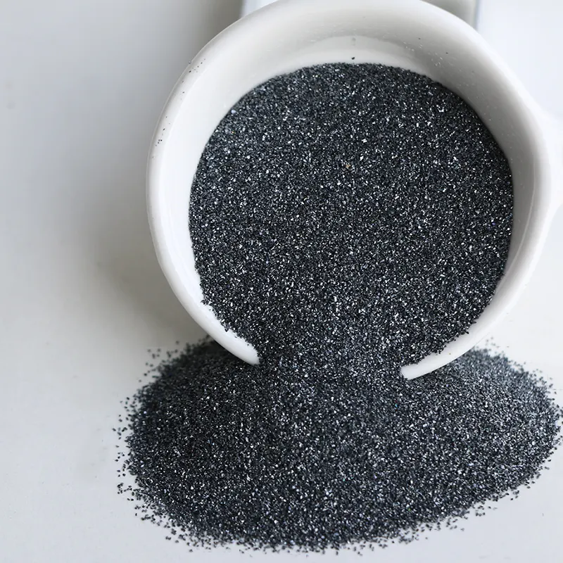 Preço de granel de cristais de carboneto de silicone preto, lixa de piso, lixa de areia cinza, abrasivos em pó de carboneto de silicone