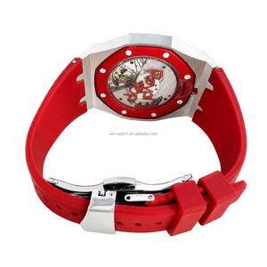 Custom New Fashion <b>Automatic</b> Mechanical Movement Stainless Steel Watch with Sapphire Crystal Dial and <b>Chronograph</b> Function - Product Image 3