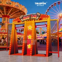 Tolefun Grand parc d'attractions extérieur Midway Carnival Skill Games Beat the Bar Challenge Hangtime Gift Racks des deux côtés