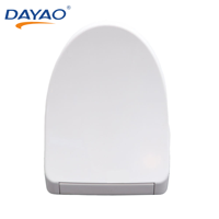 Couvre-siège de toilette intelligent PP avec bidet électronique, alimentation CA, veilleuse, lavage féminin, fermeture douce, durable, couvercle WC électrique intelligent