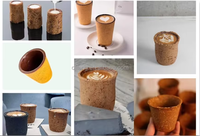 Tasse à café comestible gaufrée la plus populaire Tasses à café comestibles au chocolat Équipement de tasse à café comestible