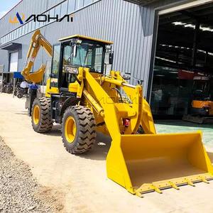 Yeni Mini 4x4 tekerlekli kazıcı ekskavatör yükleyici traktör Huade hidrolik silindir motor ve pompa-fabrika fiyat - Product Image 2