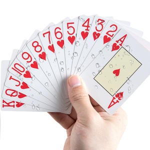 Cartas de Póker de Plástico Dezhou JR Texas Hold'em, 32 Cartas de Tela de Seda con Hilo Fino, Papel de Carta Ancho con Fuente Grande, PVC56, Ajedrez de Supermercado - Product Image 1