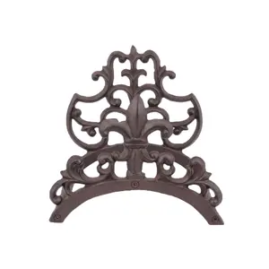 レトロヨーロピアンガーデン装飾ホースホルダー鋳鉄金属パイプホルダー家の装飾壁掛け中庭