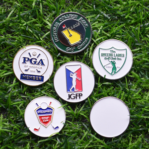 Marqueur de balle de <span class=keywords><strong>golf</strong></span> en métal personnalisé en usine, conception gratuite, marqueur de balle de <span class=keywords><strong>golf</strong></span> en émail, accessoires de <span class=keywords><strong>golf</strong></span> - Product Image 4