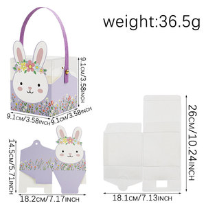Caja <span class=keywords><strong>de</strong></span> Regalo <span class=keywords><strong>de</strong></span> Conejito <span class=keywords><strong>de</strong></span> Pascua con Asa, Cubo <span class=keywords><strong>de</strong></span> PVC <span class=keywords><strong>para</strong></span> Dulces y Chocolates, Cesta <span class=keywords><strong>de</strong></span> Papel <span class=keywords><strong>para</strong></span> Regalos <span class=keywords><strong>de</strong></span> Fiesta <span class=keywords><strong>de</strong></span> Caza <span class=keywords><strong>de</strong></span> Huevos <span class=keywords><strong>de</strong></span> Pascua <span class=keywords><strong>para</strong></span> Niños - Product Image 2