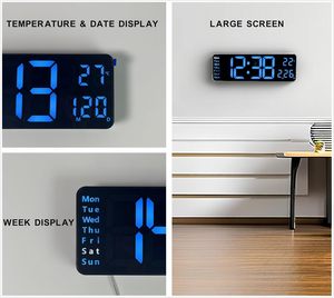 Modern Anniversary Home Decor Multi-functional Large <b>LED</b> LUMINOVA Brightness Adjustable Battery Operated DST Timer Digital <b>Clock</b> - Product Image 2