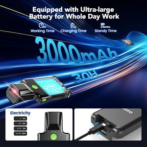 Eyoyo 1D 2D klip belakang Bluetooth nirkabel, pemindai kode batang QR 3000mAh PDF417 kode matriks Data - Product Image 3