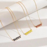 Collar Personalizado de Acero Inoxidable con Cadena Figaro, Joyería para Mujer, Regalo con Nombre Personalizado y Corazón