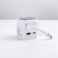 Chargeur numérique 70W avec câble extensible pour téléphones portables, tablettes et ordinateurs portables, chargeur rapide multi-ports