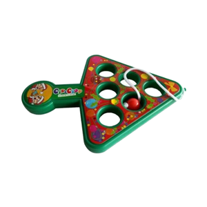 Triangular Popping Ball Game Christmas Tree Popping Balls Challenge Custom Festive Promotional Toys for Children Kids Gifts
